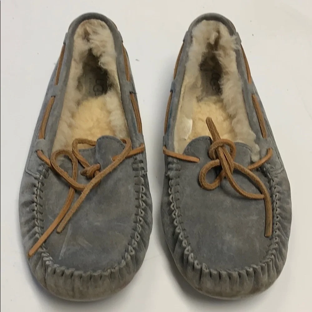 Ugg gray suede slippers